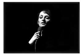 Gerahmter Kunstdruck Barbara, französische Sängerin