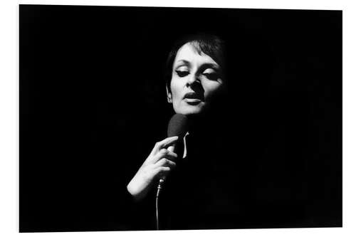 Tableau en PVC Barbara, French singer