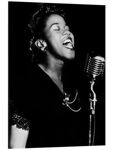 Cuadro de aluminio Sarah Vaughan, American jazz singer and pianist