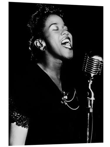 Foam board print Sarah Vaughan, American jazz singer and pianist