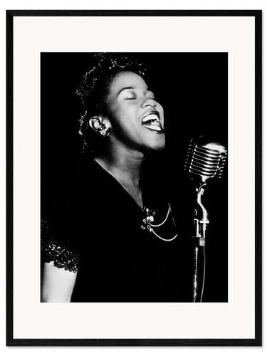 Framed art print Sarah Vaughan, American jazz singer and pianist
