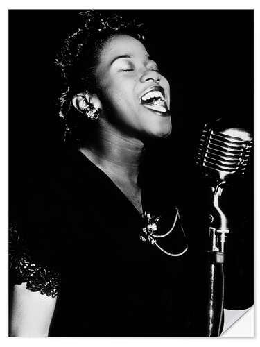 Wandsticker Sarah Vaughan, amerikanische Jazz-Sängerin und Pianistin