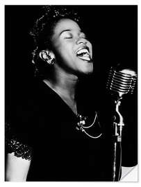 Naklejka na ścianę Sarah Vaughan, American jazz singer and pianist