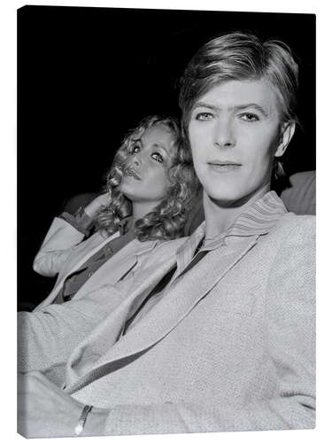 Canvas-taulu Sydne Rome and David Bowie, 1977