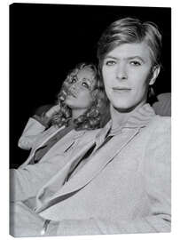 Lienzo  Sydne Rome and David Bowie, 1977