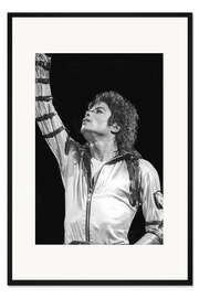 Gerahmter Kunstdruck Michael Jackson in Nizza, Côte d'Azur, 1988