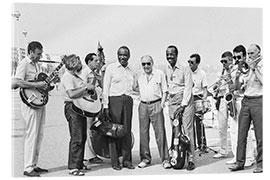 Akryylilasitaulu &quot;Boot-Leggers&quot; at the big jazz parade in Nice, 1985