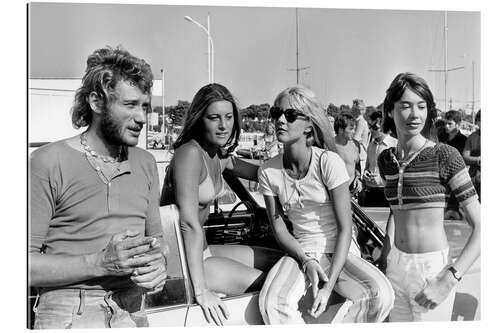 Galleriataulu Johnny Hallyday, Sheila, Sylvie Vartan and Francoise Hardy, France 1969