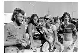 Magnettafel Johnny Hallyday, Sheila, Sylvie Vartan und Francoise Hardy, Frankreich 1969