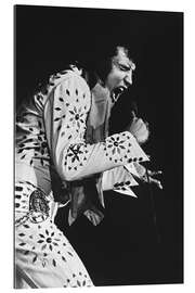 Stampa su plexi-alluminio Elvis Presley On Tour 1972