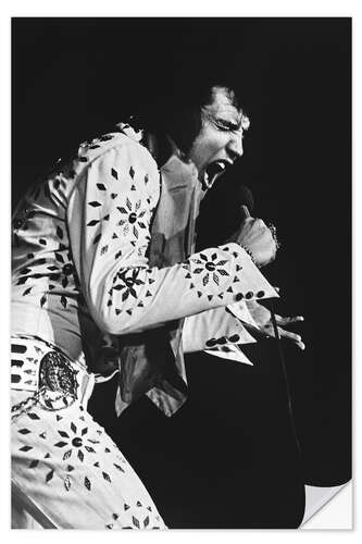 Muursticker Elvis Presley On Tour 1972