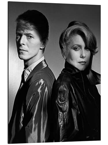 Cuadro de aluminio David Bowie and Catherine Deneuve in 'The Hunger', 1983