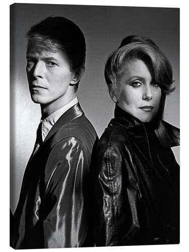 Leinwandbild David Bowie und Catherine Deneuve in 'Begierde', 1983