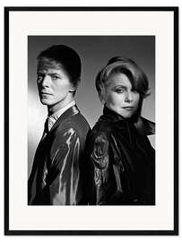 Kunsttryk i ramme David Bowie and Catherine Deneuve in 'The Hunger', 1983