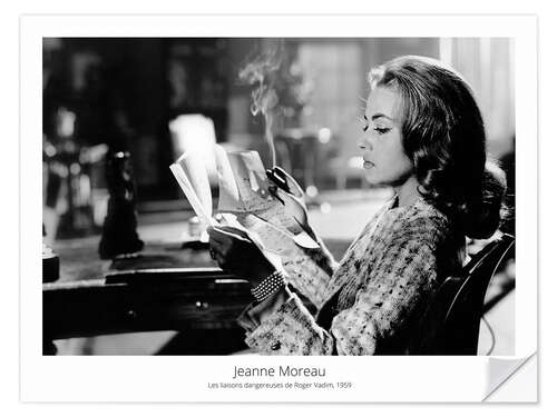 Wandsticker Jeanne Moreau, Les liaisons dangereuses de Roger Vadim, 1959