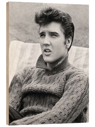 Wood print Elvis Presley, Jailhouse Rock, 1957