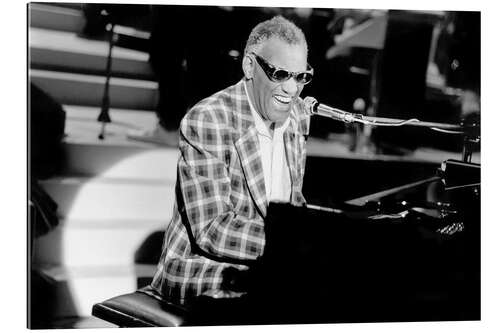 Galleritryck Ray Charles at the piano, 1982