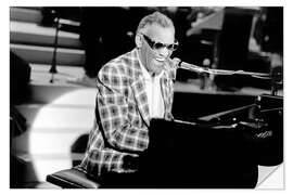 Naklejka na ścianę Ray Charles at the piano, 1982