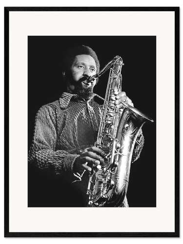 Plakat artystyczny premium w ramie Sonny Rollins, jazz tenor saxophonist