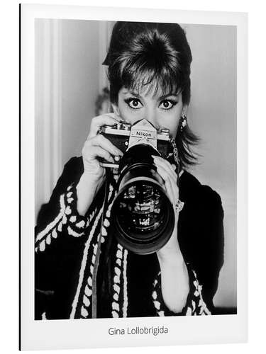 Cuadro de aluminio Gina Lollobrigida