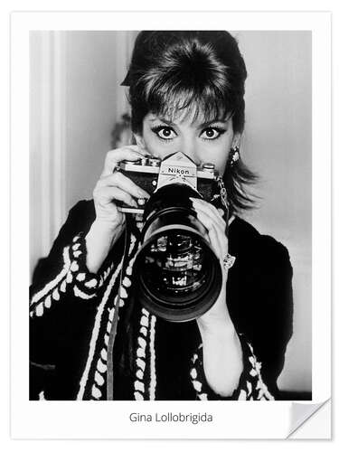 Naklejka na ścianę Gina Lollobrigida