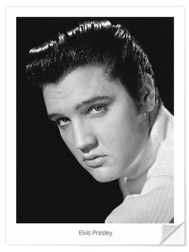 Självhäftande poster Elvis Presley Portrait II