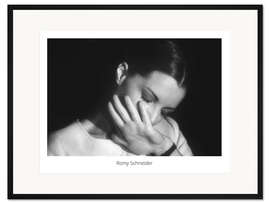 Gerahmter Kunstdruck Romy Schneider Pose II