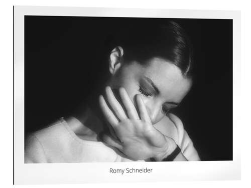 Quadro em plexi-alumínio Romy Schneider Pose II