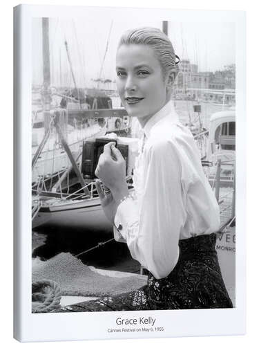 Tableau sur toile Grace Kelly, Cannes Festival on May 6, 1955