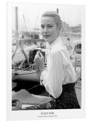 PVC-tavla Grace Kelly, Cannes Festival on May 6, 1955