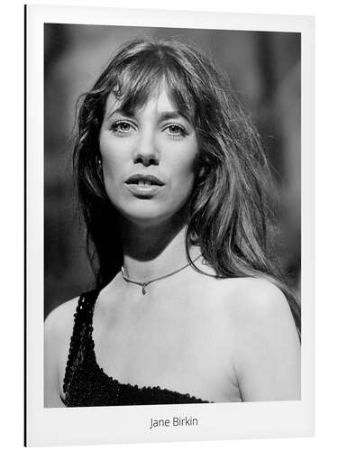 Aluminiumtavla Jane Birkin Portrait