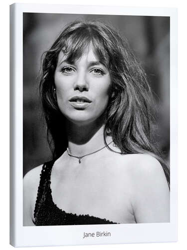 Canvas print Jane Birkin Portrait