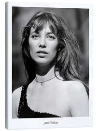 Canvas print Jane Birkin Portrait