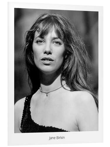 Foam board print Jane Birkin Portrait