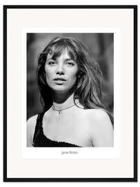Gerahmter Kunstdruck Jane Birkin Portrait