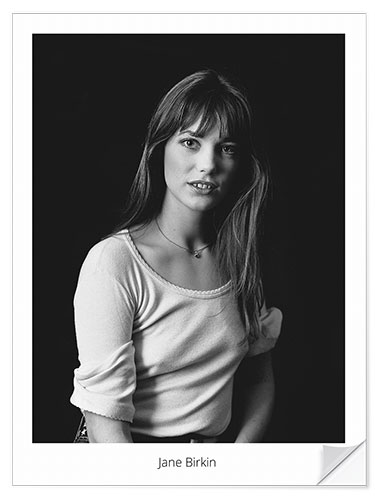 Naklejka na ścianę Jane Birkin