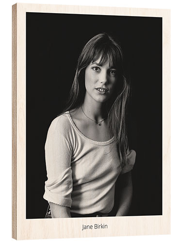 Holzbild Jane Birkin