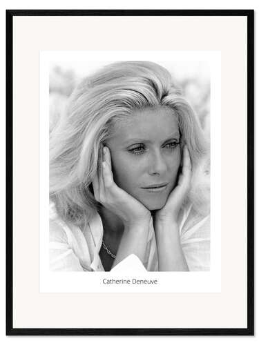 Kunsttryk i ramme Catherine Deneuve