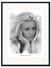 Impresión de arte enmarcada Catherine Deneuve