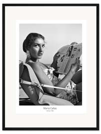 Gerahmter Kunstdruck Maria Callas, Venice, 1950