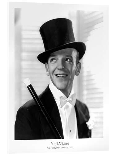 Acrylic print Fred Astaire, Top Hat by Mark Sandrich, 1935