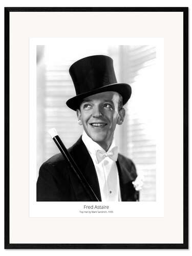 Impression artistique encadrée Fred Astaire, Top Hat by Mark Sandrich, 1935