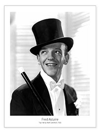 Póster  Fred Astaire, Top Hat by Mark Sandrich, 1935