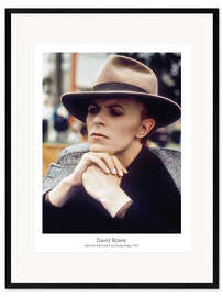 Kunsttryk i ramme David Bowie, Man who fell to earth by NicolasRoeg, 1976