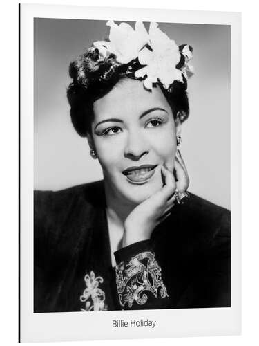 Aluminium print Billie Holiday