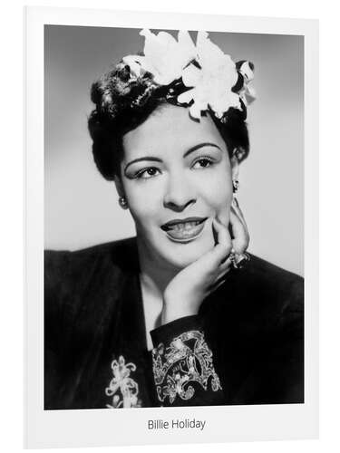 Foam board print Billie Holiday