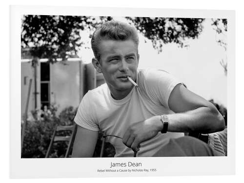 Hartschaumbild James Dean, Rebel Without a Cause by Nicholas Ray, 1955