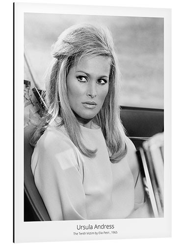 Aluminium print Ursula Andress, The Tenth Victim by Elio Petri, 1965