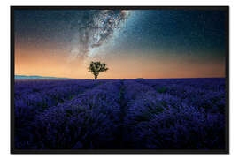 Gerahmter Kunstdruck Milchstraße in der Provence