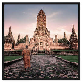 Gerahmter Kunstdruck Ayutthaya-Abend